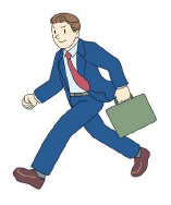 スーツ姿のビジネスマン